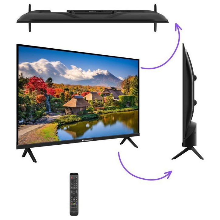 TV LED HD - CONTINENTAL EDISON - 32“ (81 cm) - 2xHDMI - 2xUSB - Noir - CELED32HD25B6 TV LED HD - CONTINENTAL EDISON - 32“ (81 cm) - 2xHDMI - 2xUSB - Noir - CELED32HD25B6