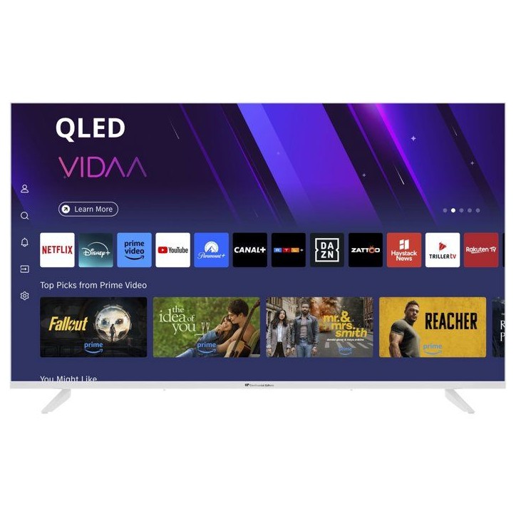 TV LED UHD QLED - CONTINENTAL EDISON - CELED43SVQLB26B7 - 43“ (108 cm) - 3xHDMI, 2xUSB - Blanc TV LED UHD QLED - CONTINENTAL EDISON - CELED43SVQLB26B7 - 43“ (108 cm) - 3xHDMI, 2xUSB - Blanc