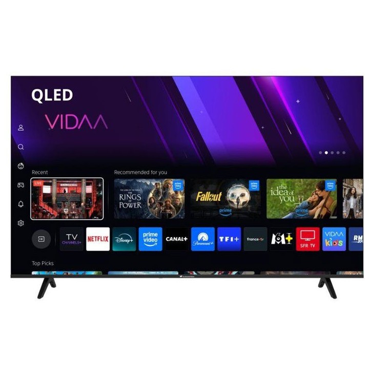 TV LED QLED - CONTINENTAL EDISON - 65“ (164 cm) - 3xHDMI - 2xUSB - Noir - CELED65SV2QL25B6 TV LED QLED - CONTINENTAL EDISON - 65“ (164 cm) - 3xHDMI - 2xUSB - Noir - CELED65SV2QL25B6