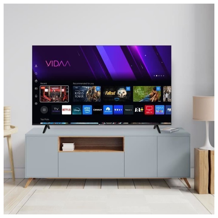 TV LED QLED - CONTINENTAL EDISON - 65“ (164 cm) - 3xHDMI - 2xUSB - Noir - CELED65SV2QL25B6 TV LED QLED - CONTINENTAL EDISON - 65“ (164 cm) - 3xHDMI - 2xUSB - Noir - CELED65SV2QL25B6