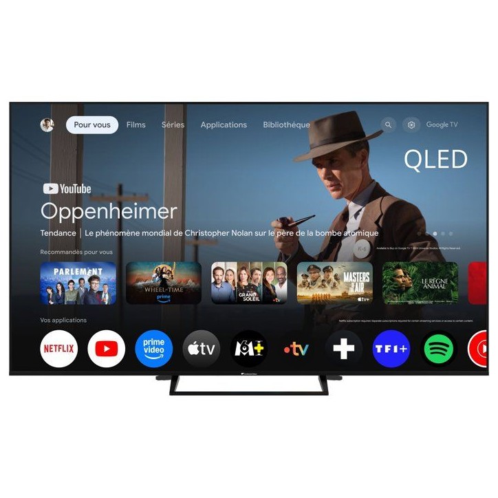 CONTINENTAL EDISON - CELED75SVQLD26B6 - TV QLED UHD 4K 75'' (189 cm) - SMART GOOGLE - 3xHDMI - 2xUSB CONTINENTAL EDISON - CELED75SVQLD26B6 - TV QLED UHD 4K 75'' (189 cm) - SMART GOOGLE - 3xHDMI - 2xUSB