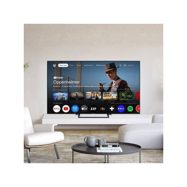 CONTINENTAL EDISON - CELED75SVQLD26B6 - TV QLED UHD 4K 75'' (189 cm) - SMART GOOGLE - 3xHDMI - 2xUSB CONTINENTAL EDISON - CELED75SVQLD26B6 - TV QLED UHD 4K 75'' (189 cm) - SMART GOOGLE - 3xHDMI - 2xUSB