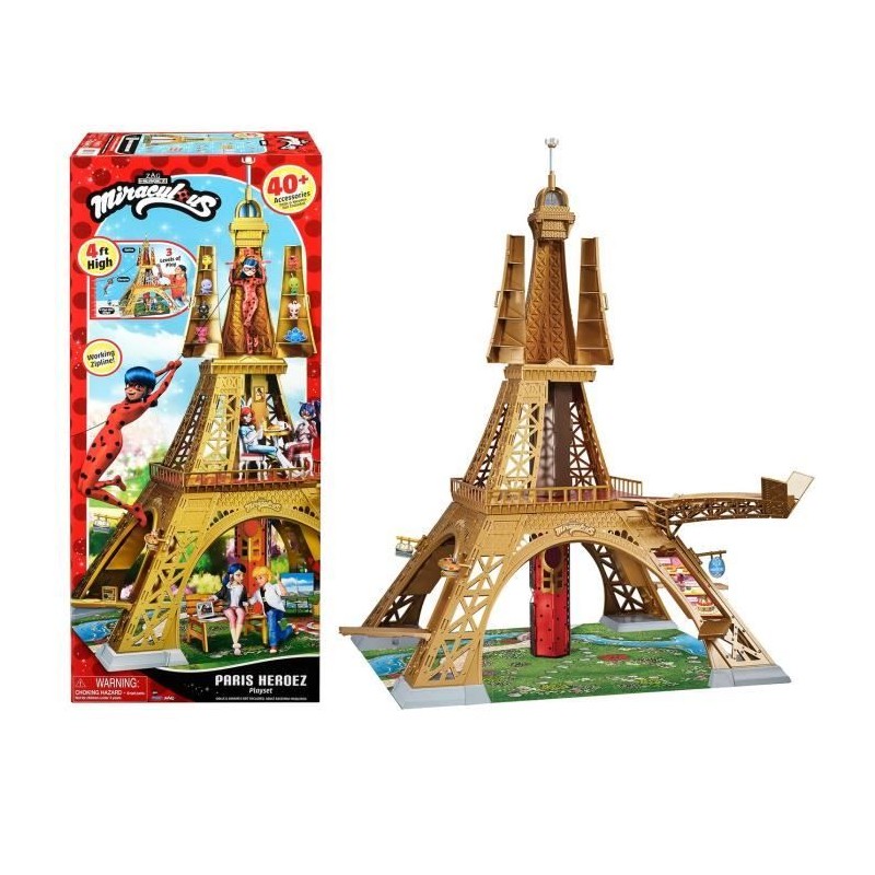 Playset deluxe Paris - BANDAI - Miraculous - Plus de 1,20 m avec acces Playset deluxe Paris - BANDAI - Miraculous - Plus de 1,20 m avec acces