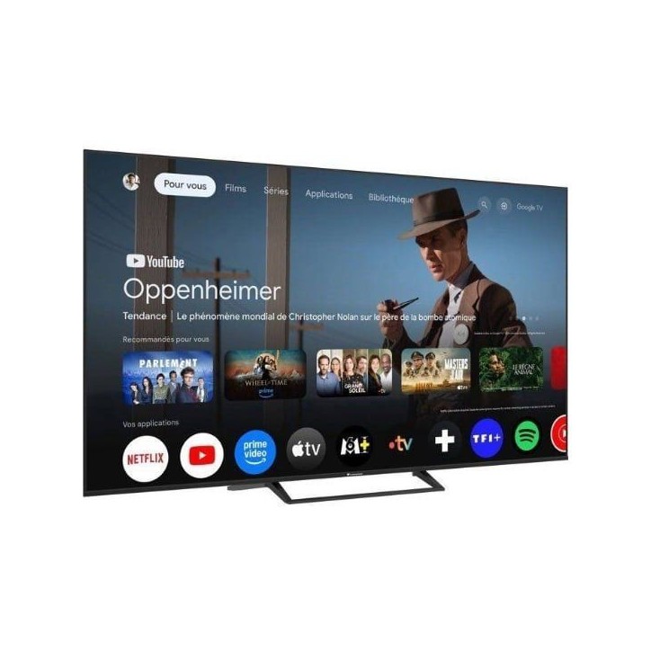 CONTINENTAL EDISON - CELED75SVQLD26B6 - TV QLED UHD 4K 75'' (189 cm) - SMART GOOGLE - 3xHDMI - 2xUSB CONTINENTAL EDISON - CELED75SVQLD26B6 - TV QLED UHD 4K 75'' (189 cm) - SMART GOOGLE - 3xHDMI - 2xUSB