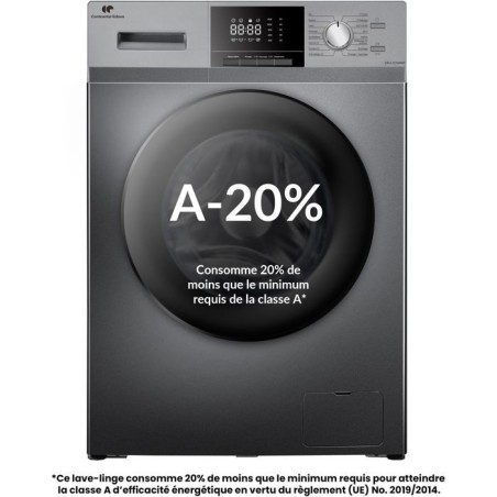 Lave-linge hublot - CONTINENTAL EDISON - CELL12140ISP - 12kg - Inducti