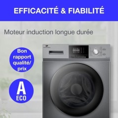 Lave-linge hublot - CONTINENTAL EDISON - CELL12140ISP - 12kg - Inducti