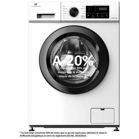 Lave-linge hublot CONTINENTAL EDISON CELL8120IWP - 8 kg - Induction -