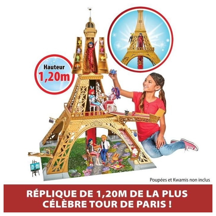 Playset deluxe Paris - BANDAI - Miraculous - Plus de 1,20 m avec accessoires Playset deluxe Paris - BANDAI - Miraculous - Plus de 1,20 m avec accessoires