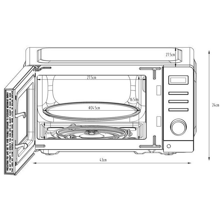 Micro-ondes - CONTINENTAL EDISON - CEMO20DW - Blanc - 1050 W - 20 L - 43,4 x 32,9 x 24,1 cm Micro-ondes - CONTINENTAL EDISON - CEMO20DW - Blanc - 1050 W - 20 L - 43,4 x 32,9 x 24,1 cm