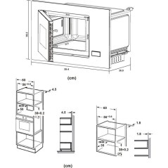 Micro-ondes encastrable sans plateau tournant -Flatbed CONTINENTAL EDI