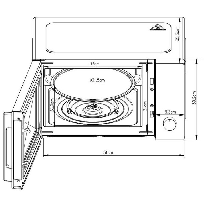 Micro-ondes pose libre - CONTINENTAL EDISON - CEMO28MB2 - Noir - 28 L - 1440 W - 51 x 36,7 x 30,4 cm - Multifonction Micro-ondes pose libre - CONTINENTAL EDISON - CEMO28MB2 - Noir - 28 L - 1440 W - 51 x 36,7 x 30,4 cm - Multifonction