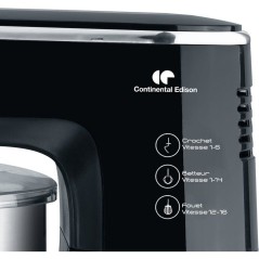 Robot pâtissier - CONTINENTAL EDISON - CERP800B2 - 800 W - 4,3 L - 10
