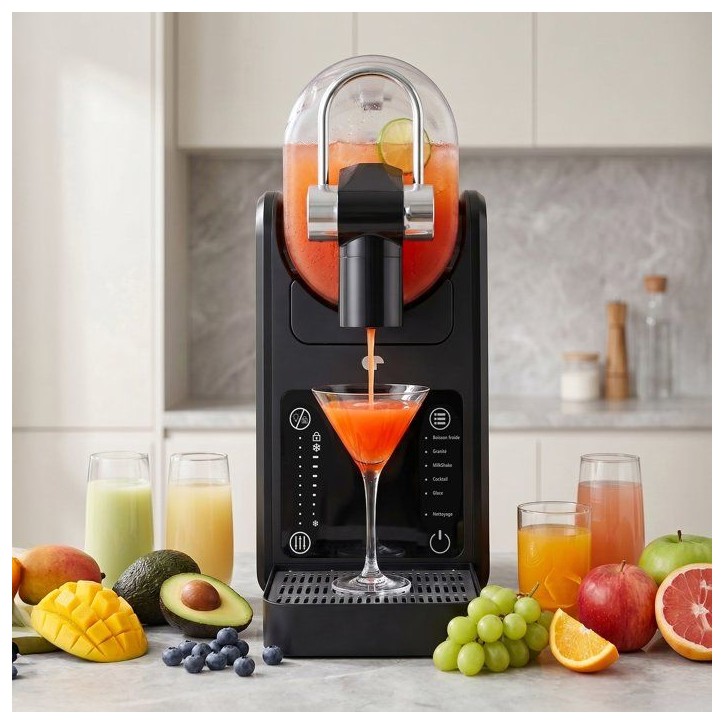 Machine a granité et a glace - CONTINENTAL EDISON - CESMBLK - 2 L - 5 programmes - Noir