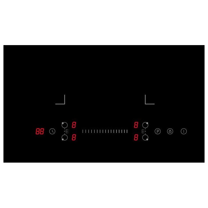 Plaque a induction - CONTINENTAL EDISON - 4 foyers - 7200 W - 70 cm - CETI724Z2FLEX - Noir Plaque a induction - CONTINENTAL EDISON - 4 foyers - 7200 W - 70 cm - CETI724Z2FLEX - Noir