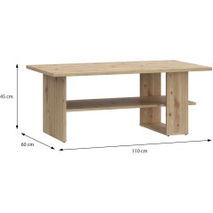 Table Basse Rectangulaire - COFFEE TABLES – Finition Chene Artisan