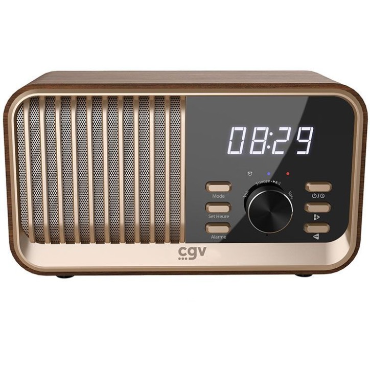 Radio FM portable - CVG - BeBop FM - Bluetooth - Batterie intégrée - Bois Radio FM portable - CVG - BeBop FM - Bluetooth - Batterie intégrée - Bois