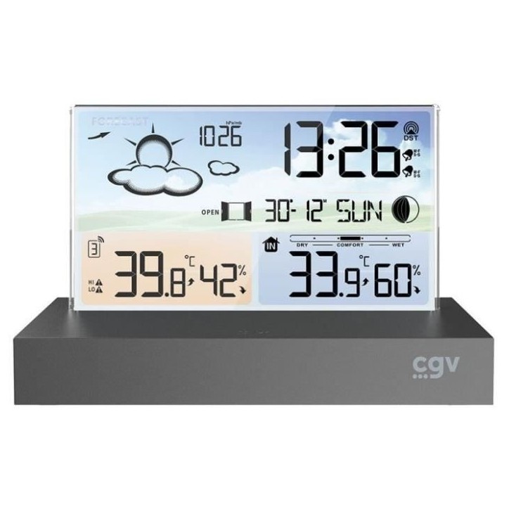 Station météo - CGV - 19004 - METEOFLEX - Sans fil - écran plat