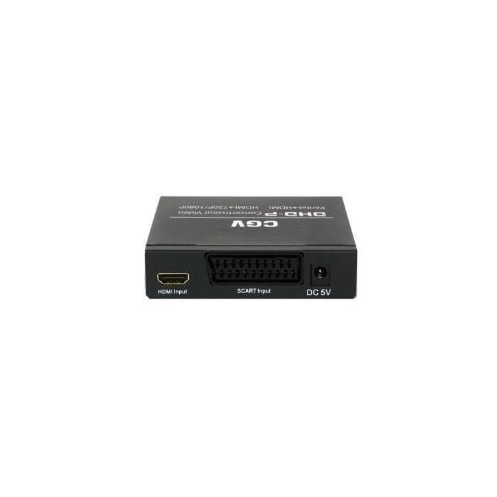 Convertisseur TV - CGV - DHD-P Péritel vers HDMI - Fonction upscalling? - Sortie S/PDIF - 1080p/ 60 Hz Convertisseur TV - CGV - DHD-P Péritel vers HDMI - Fonction upscalling? - Sortie S/PDIF - 1080p/ 60 Hz
