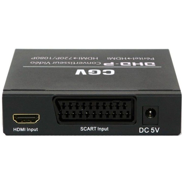 Convertisseur TV - CGV - DHD-P Péritel vers HDMI - Fonction upscalling? - Sortie S/PDIF - 1080p/ 60 Hz Convertisseur TV - CGV - DHD-P Péritel vers HDMI - Fonction upscalling? - Sortie S/PDIF - 1080p/ 60 Hz