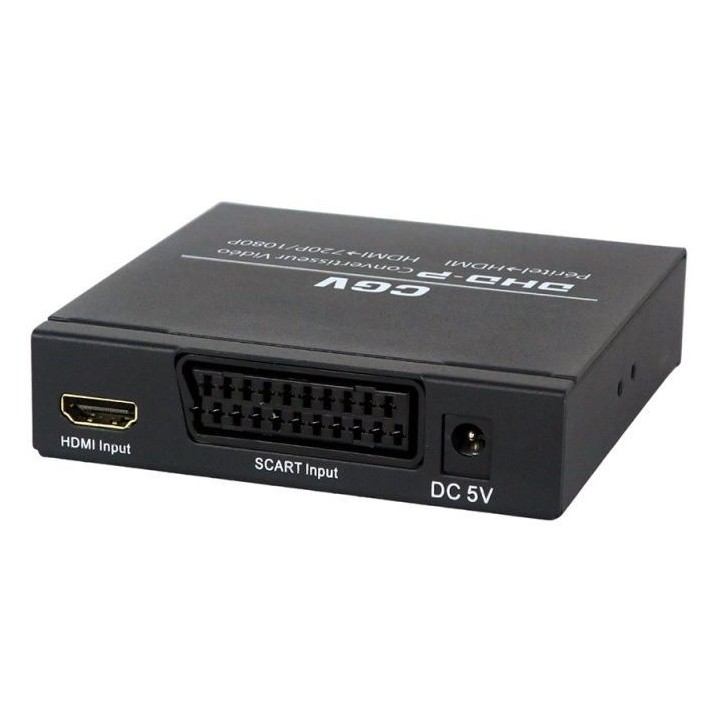 Convertisseur TV - CGV - DHD-P Péritel vers HDMI - Fonction upscalling? - Sortie S/PDIF - 1080p/ 60 Hz Convertisseur TV - CGV - DHD-P Péritel vers HDMI - Fonction upscalling? - Sortie S/PDIF - 1080p/ 60 Hz