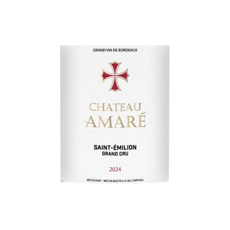 Château Amaré 2024 Saint-Emilion Grand Cru - Vin rouge de Bordeaux