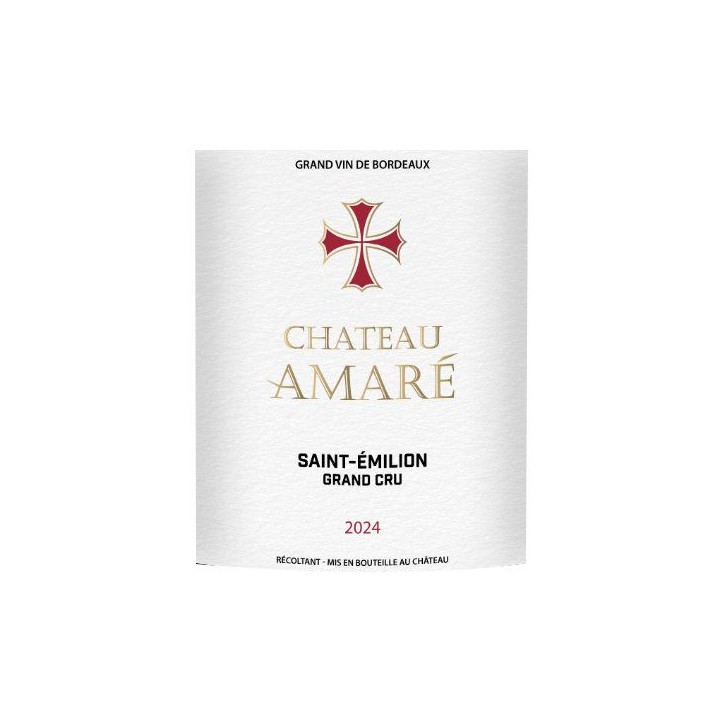 Château Amaré 2024 Saint-Emilion Grand Cru - Vin rouge de Bordeaux