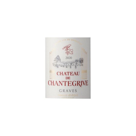 Château de Chantegrive 2020 Graves - Vin rouge de Bordeaux