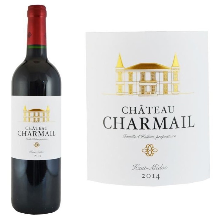 Château Charmail 2014 Cru Bourgeois - AOC Haut-Médoc - Vin rouge de Bordeaux - 1 bouteille 0.75 cl Château Charmail 2014 Cru Bourgeois - AOC Haut-Médoc - Vin rouge de Bordeaux - 1 bouteille 0.75 cl