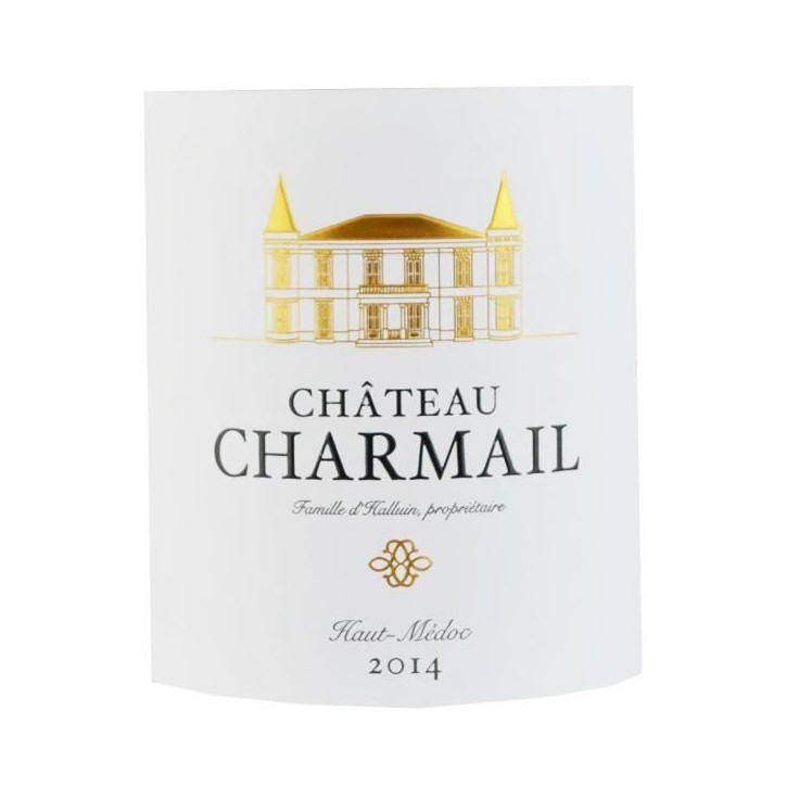 Château Charmail 2014 Cru Bourgeois - AOC Haut-Médoc - Vin rouge de Bordeaux - 1 bouteille 0.75 cl Château Charmail 2014 Cru Bourgeois - AOC Haut-Médoc - Vin rouge de Bordeaux - 1 bouteille 0.75 cl