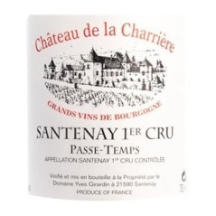 Château de la Charriere Girardin 2024 Santenay 1er cru Passe-temps - Vin rouge de Bourgogne