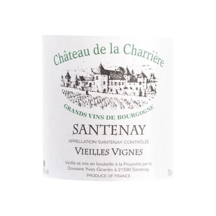 Château de la Charriere Vieilles Vignes 2023 Santenay - Vin blanc de Bourgogne