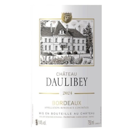 Château Daulibey 2024 Bordeaux Superieur - Vin rouge de Bordeaux