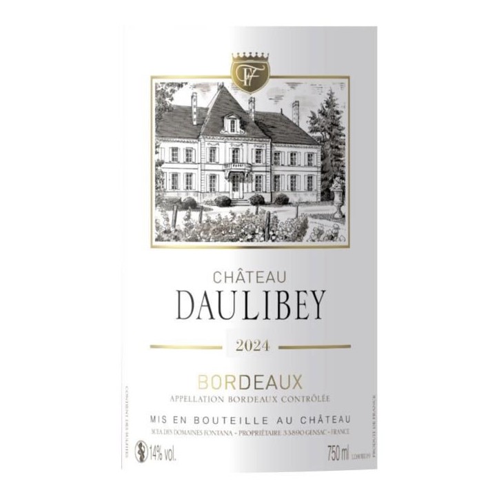 Château Daulibey 2024 Bordeaux Superieur - Vin rouge de Bordeaux