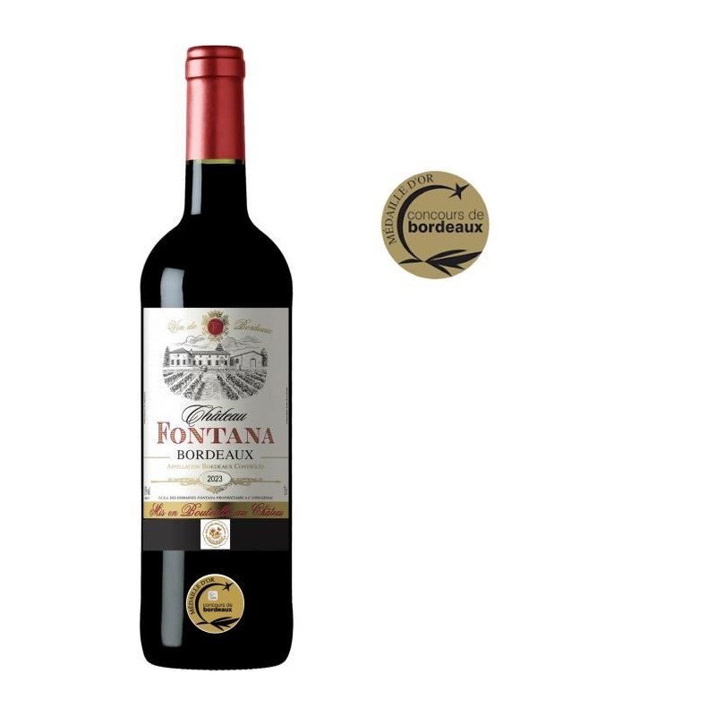 Château Fontana 2023 Bordeaux - Vin rouge de Bordeaux