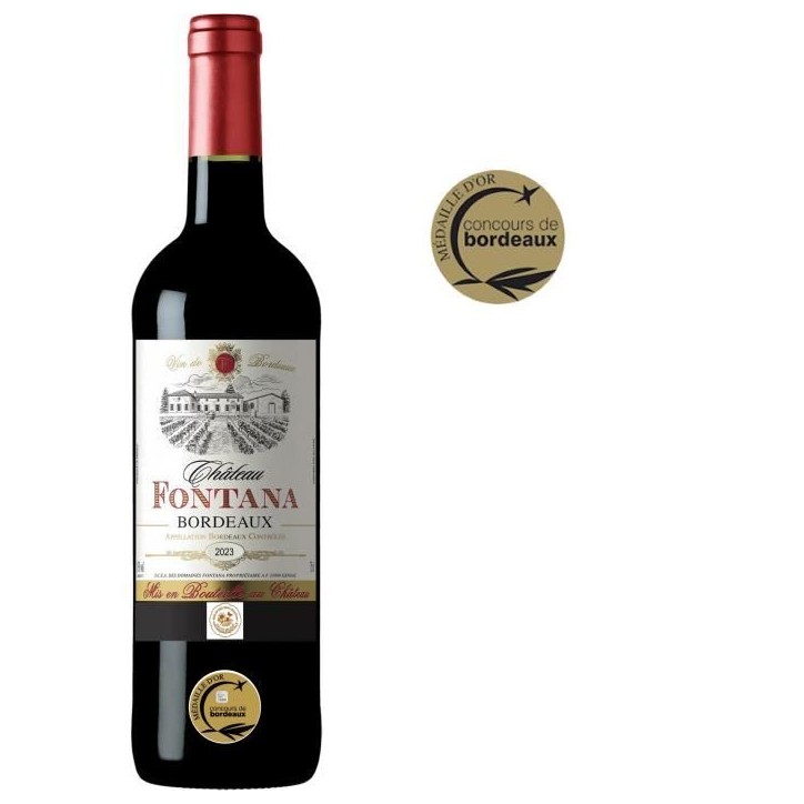 Château Fontana 2023 Bordeaux - Vin rouge de Bordeaux