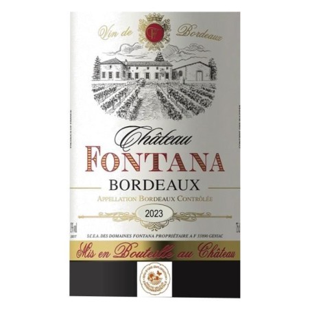 Château Fontana 2023 Bordeaux - Vin rouge de Bordeaux