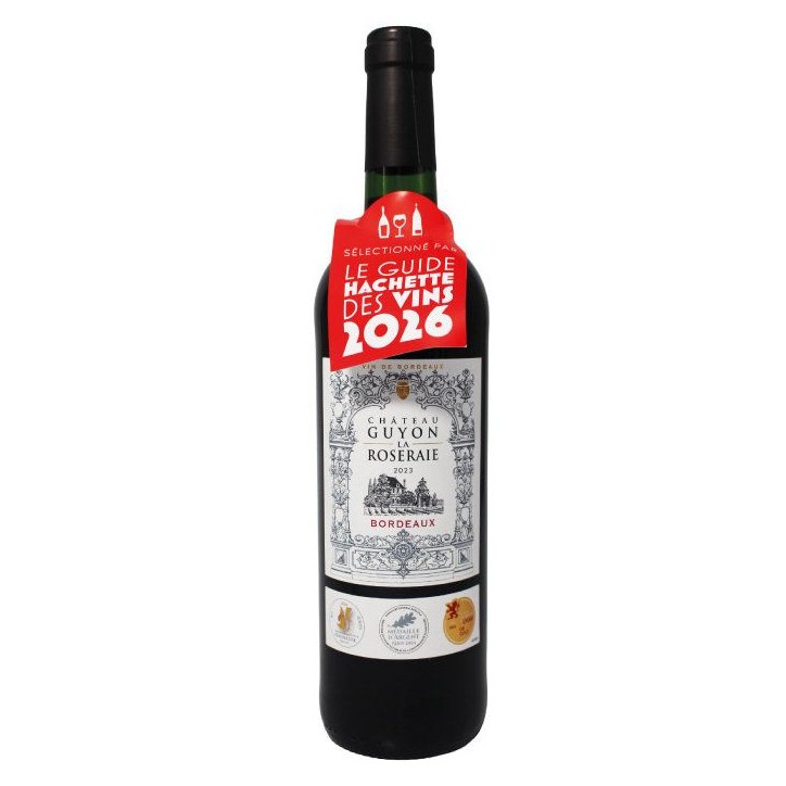 Château Guyon La Roseraie 2023 Bordeaux - Vin rouge de Bordeaux - Caisse Bois