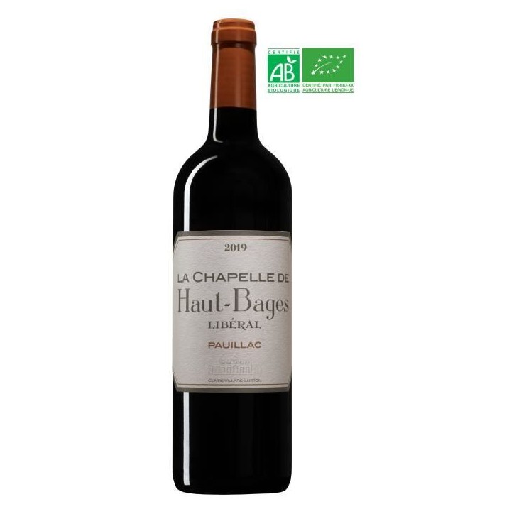 La Chapelle de Haut-Bages Libéral 2019 Pauillac - Vin rouge de Bordeaux - Bio