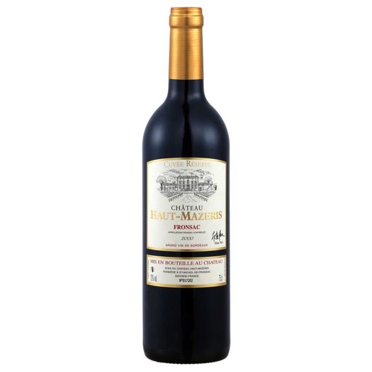 Château Haut-Mazeris 2000 Fronsac - Vin rouge de Bordeaux