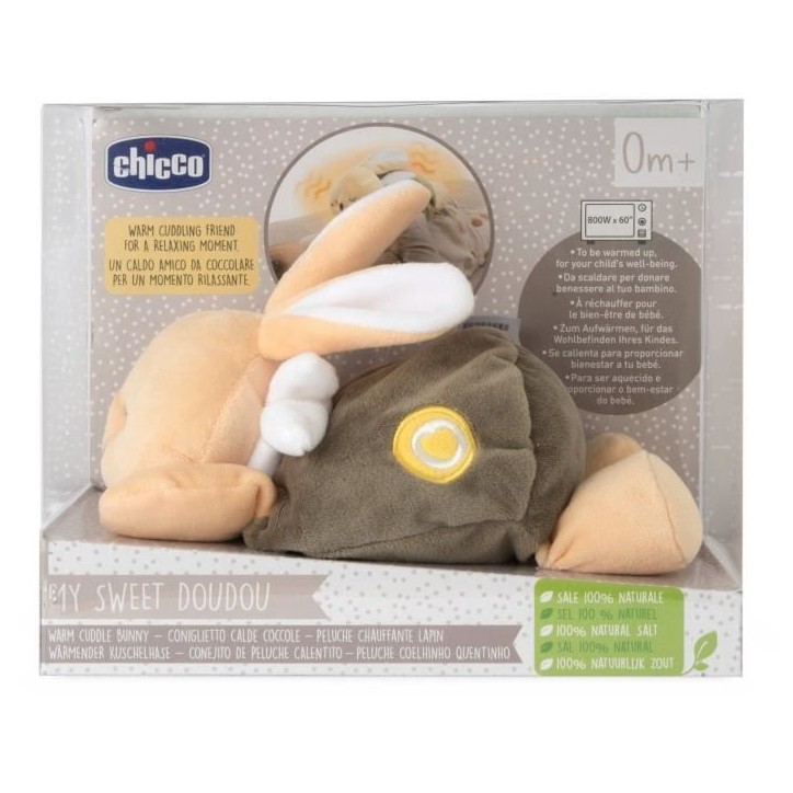 Peluche chauffante Lapin - CHICCO - Beige - Des la naissance Peluche chauffante Lapin - CHICCO - Beige - Des la naissance