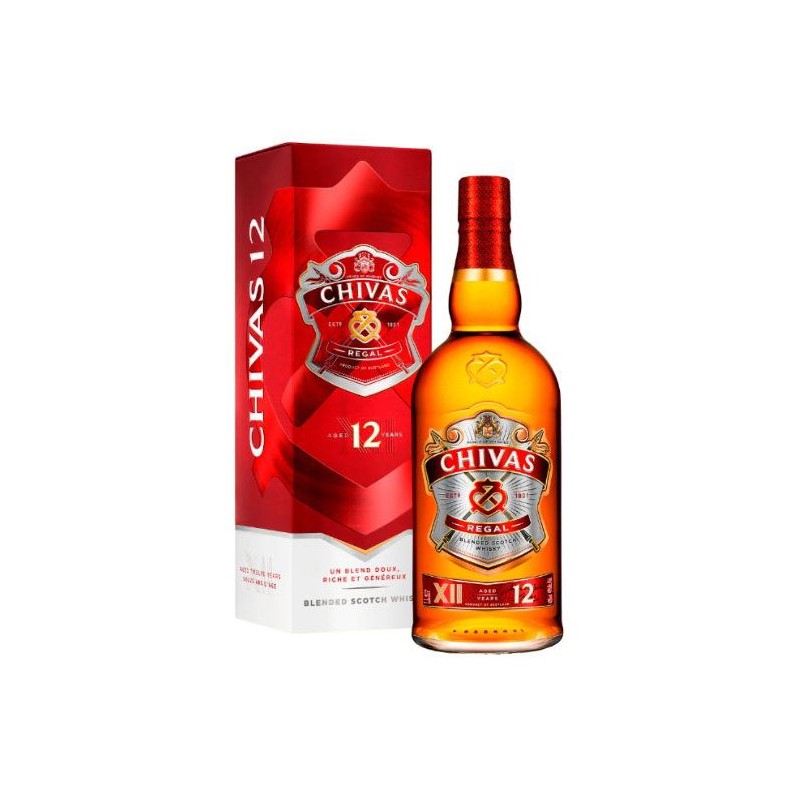 Chivas Regal - 12 ans - Blended Scotch Whisky - 40,0 % Vol. - 1L