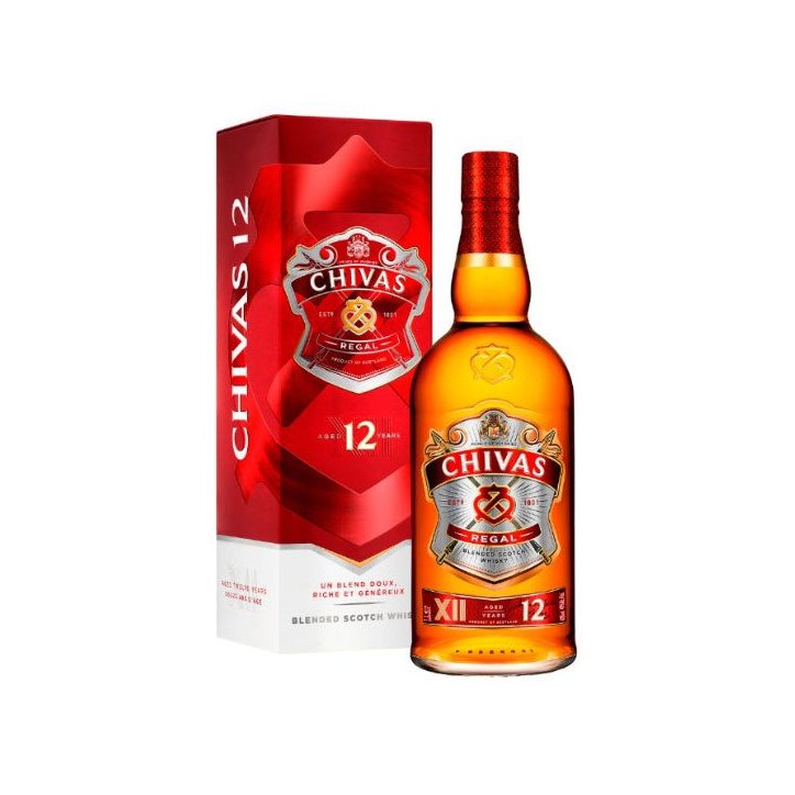 Chivas Regal - 12 ans - Blended Scotch Whisky - 40,0 % Vol. - 1L