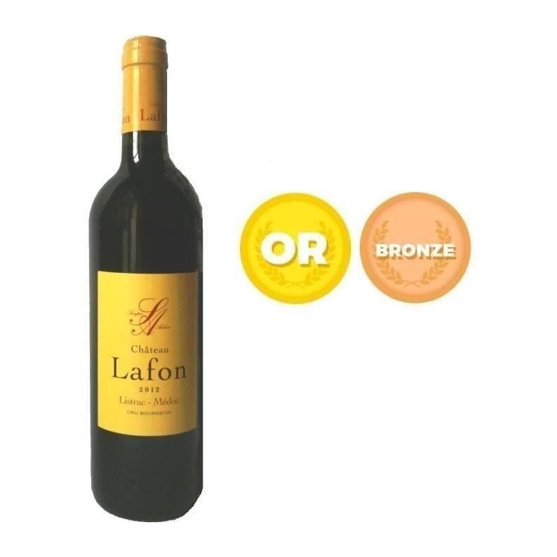 Château Lafon 2012 Listrac Médoc Cru Bourgeois - Vin rouge de Bordea