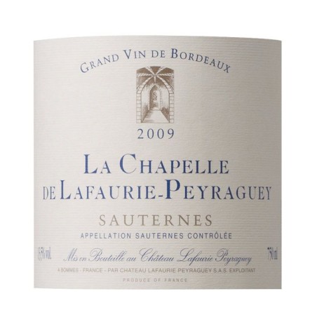 Château La chapelle Lafaurie-Peyraguey 2012 Sauternes Grand Cru - Vin blanc Bordeaux