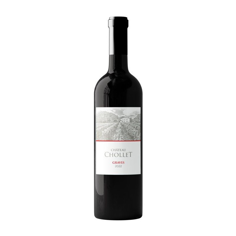 Château Chollet 2022 Graves - Vin rouge de Bordeaux