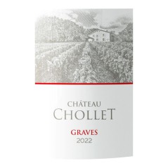 Château Chollet 2022 Graves - Vin rouge de Bordeaux