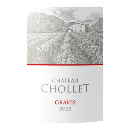 Château Chollet 2022 Graves - Vin rouge de Bordeaux