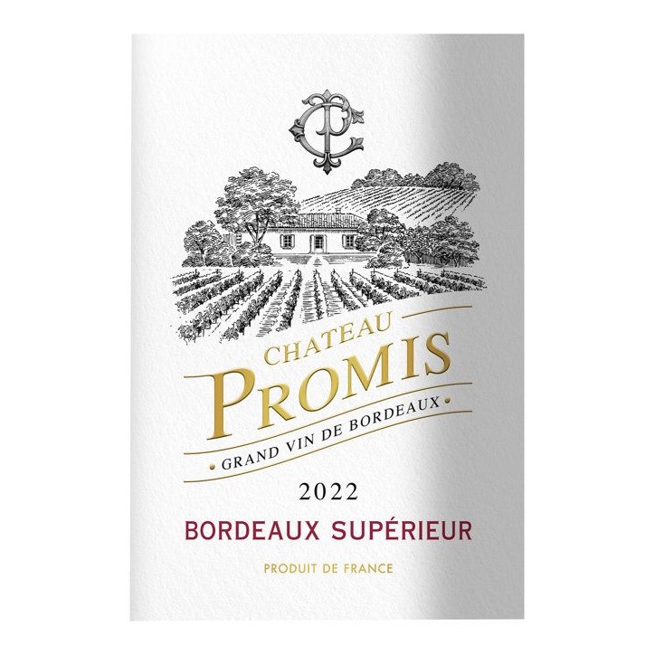 Château Promis 2022 Bordeaux Supérieur - Vin rouge de Bordeaux
