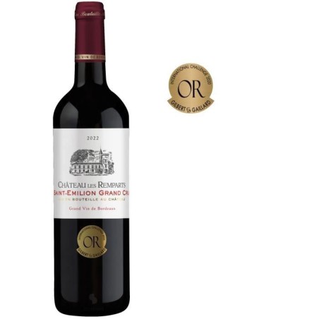 Château Les Remparts 2022 Saint-Emilion Grand Cru - Vin rouge de Bord
