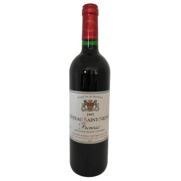 Château Saint-Nicolas 1997 Fronsac - Vin rouge de Bordeaux